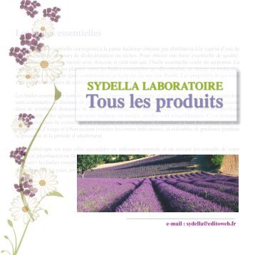 tous les produits - Sydella Laboratoire