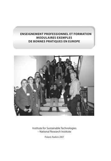 enseignement professionnel et formation modulaires ... - emcet 2