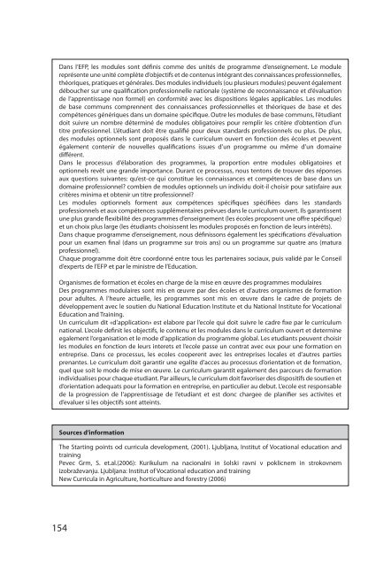 enseignement professionnel et formation modulaires ... - emcet 2