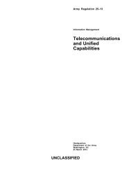 Telecommunications and Unified Capabilities - Army Publishing ...