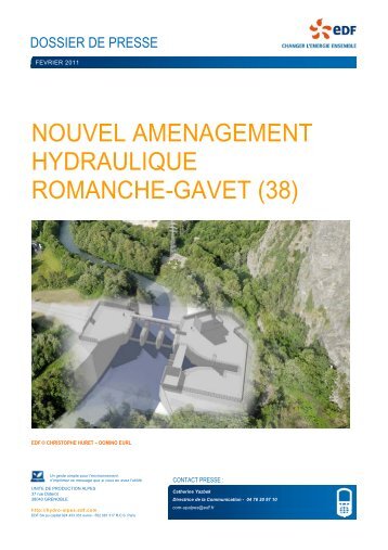aménagement hydraulique de Romanche-Gavet - AD Isère Drac ...