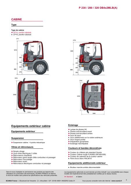 P 230 / 280 / 320 DB4x2MLB(A) - Scania