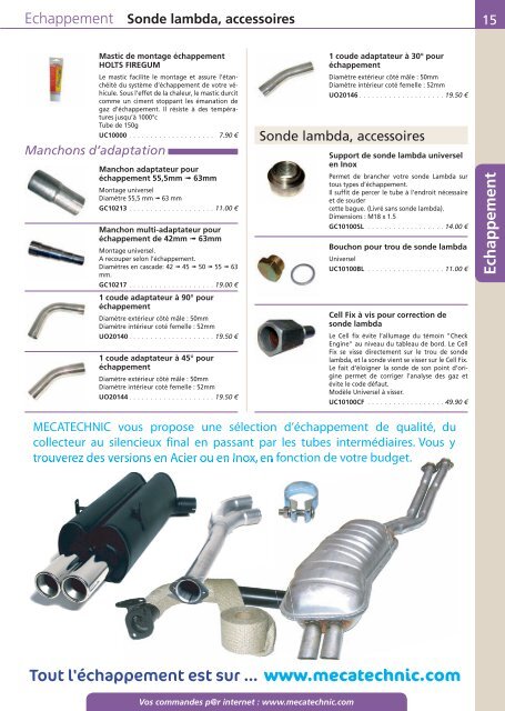 Outillage - Mecatechnic