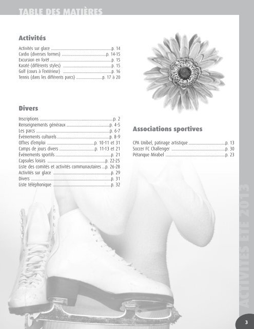 Programmation loisirs - Mirabel