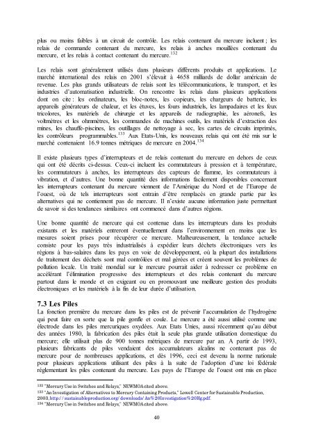 4. La Pollution par le Mercure - International POPs Elimination ...