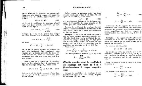 Le formulaire de la radio