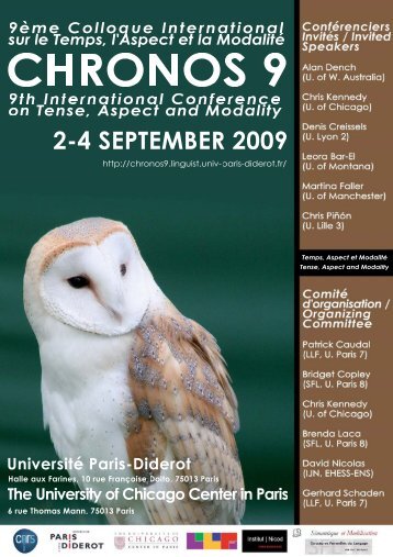 International Conference on Tense, Aspect and Modality 2.