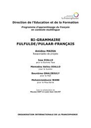 Bi-grammaire fulfulde-français - Initiative ELAN-Afrique