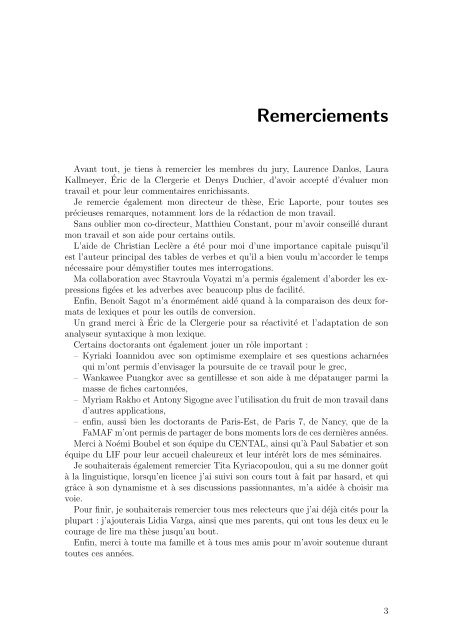 Analyse syntaxique à l'aide des tables du Lexique ... - Accueil