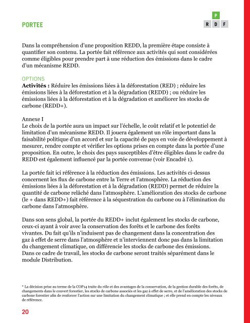 Guide de propositions gouvernementales et non ... - The REDD Desk