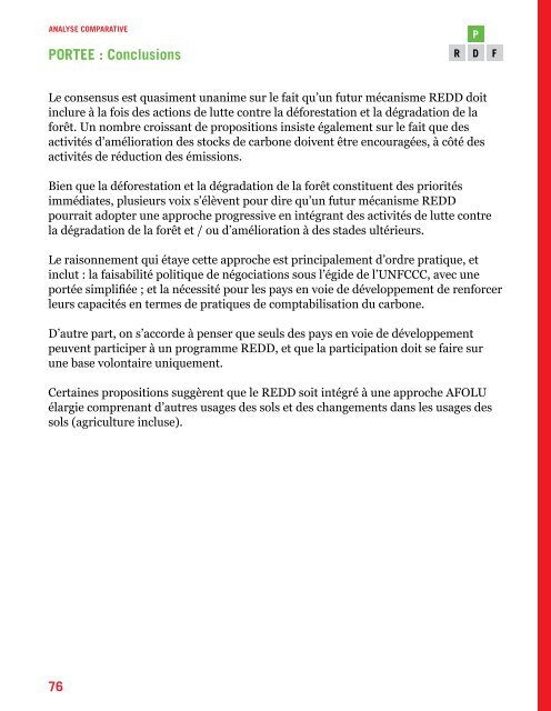 Guide de propositions gouvernementales et non ... - The REDD Desk