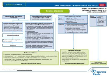 mémo sinusite - prepECN