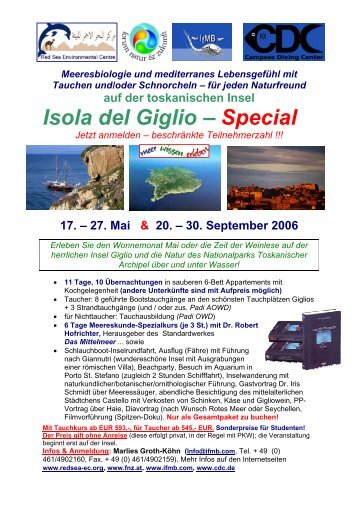 Isola del Giglio â Special - Taucher.Net