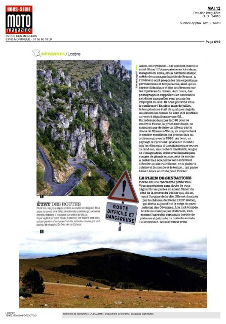 Revue de presse mai 2012 partie 1 - Lozère