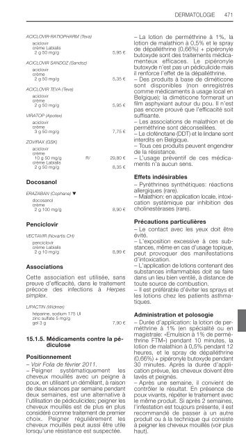 REPERTOIRE COMMENTE DES MEDICAMENTS 2013 - CBIP