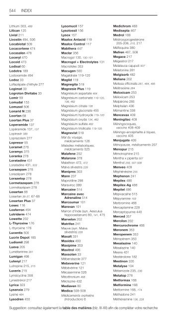 REPERTOIRE COMMENTE DES MEDICAMENTS 2013 - CBIP