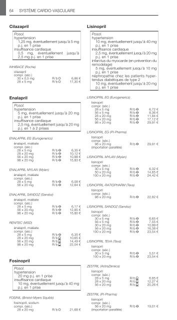 REPERTOIRE COMMENTE DES MEDICAMENTS 2013 - CBIP