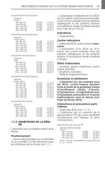 REPERTOIRE COMMENTE DES MEDICAMENTS 2013 - CBIP