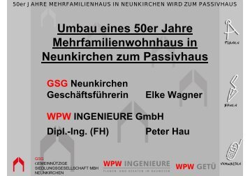 Umbau 50er Jahre Haus - WPW INGENIEURE GmbH