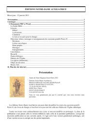 Présentation des Éditions Notre-Dame Auxiliatrice - version PDF.