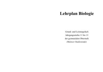 LP Biologie 1998 - Naturwissenschaften