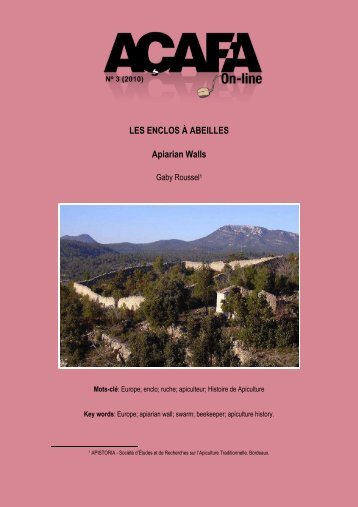 Les Enclos à Abeilles - Associação de Estudos do Alto Tejo