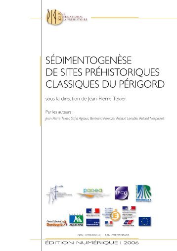 sédimentogenèse de sites préhistoriques classiques du ... - ASF