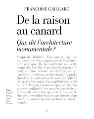 De la raison au canard : que dit l'architecture monumentale