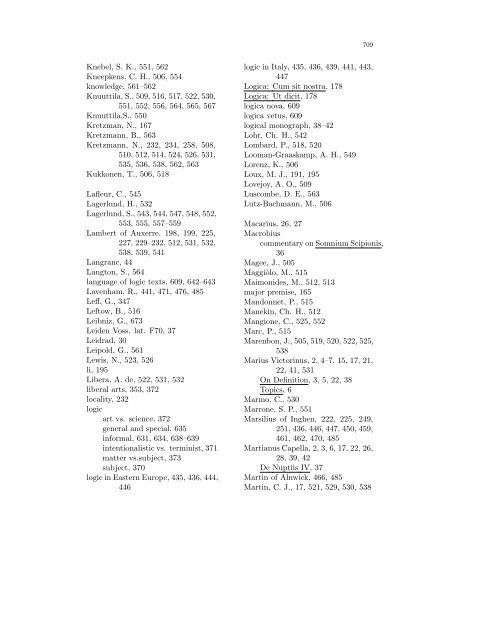 Handbook of the History of Logic: - Fordham University Faculty