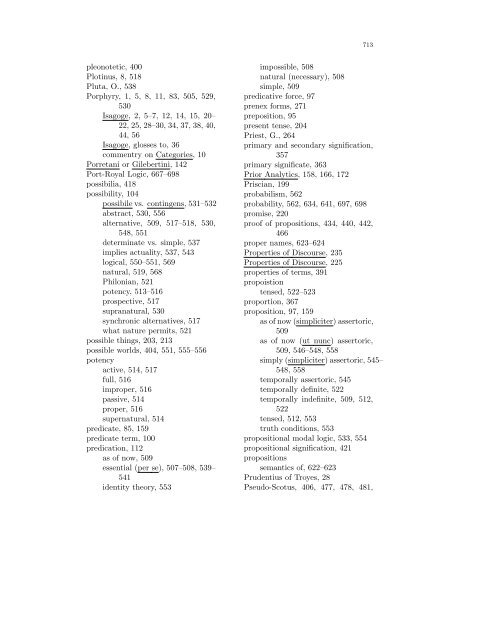 Handbook of the History of Logic: - Fordham University Faculty