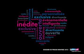 Voir le dossier de presse - Groupe Canal Plus