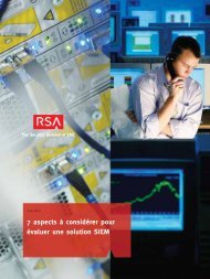 7 aspects à considérer pour évaluer une solution SIEM - RSA