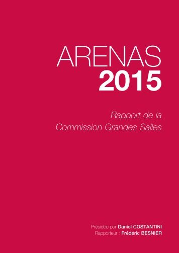 Commission Grandes Salles » ARENAS 2015 - Ministère des Sports