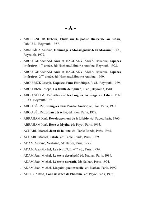 Abdel Nour Jabbour étude Sur La Poésie Dialectale Au Liban Pub - 