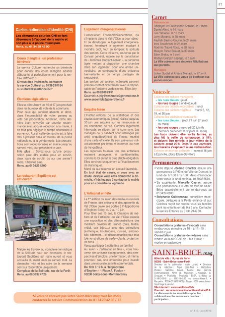 Magazine Juin 2012 - Saint-Brice-sous-Forêt