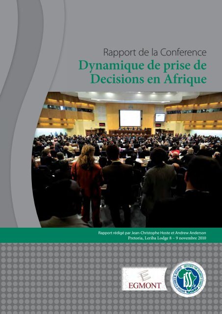 Dynamique de prise de Decisions en Afrique - Institute for Security ...