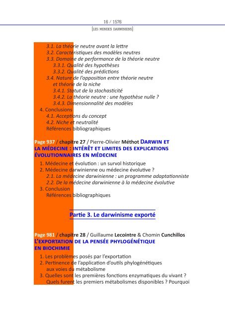 Les mondes darwiniens