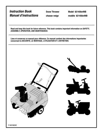 MODEL 621450x4NB REPAIR PARTS - snowblowerguide.com