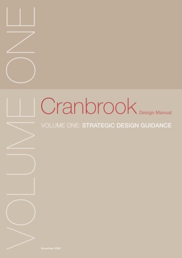 volume one: strategic design guidance - East Devon District Council