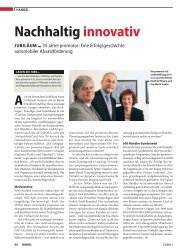 Nachhaltig innovativ JubiläuM - promotor