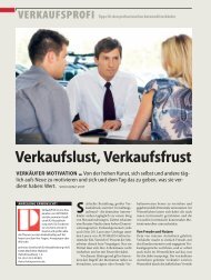 Verkaufslust, Verkaufsfrust Verkäufer-MotiVation - promotor