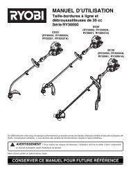 MANUEL D'UTILISATION Taille-bordures à Ligne Et - Ryobi