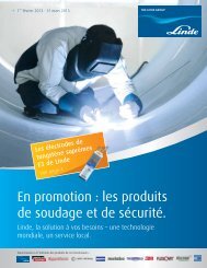 En promotion : les produits de soudage et de sécurité. - Linde Canada