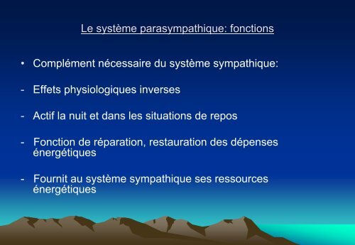 Le système nerveux autonome Energies Wei et Rong