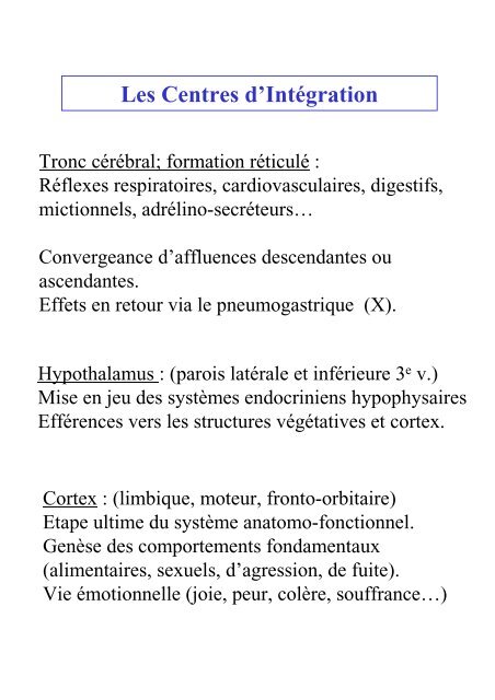 Système Nerveux Autonome