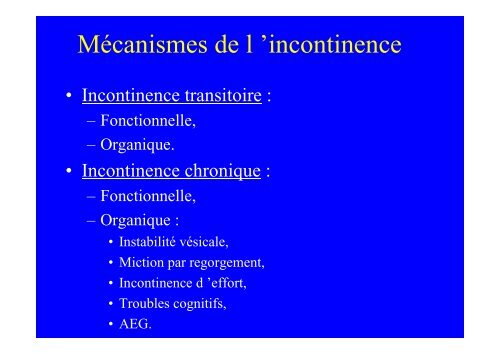 INCONTINENCE URINAIRE DU SUJET AGE - Medco 59 62