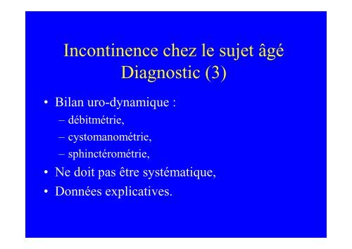 INCONTINENCE URINAIRE DU SUJET AGE - Medco 59 62