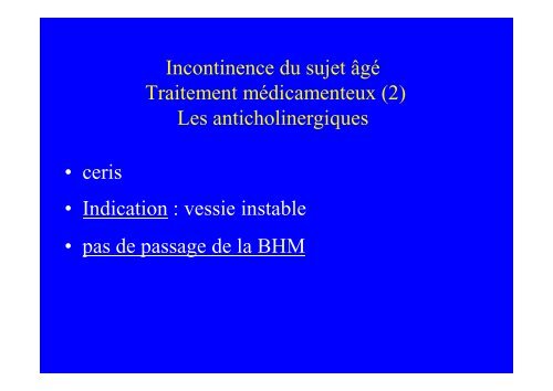 INCONTINENCE URINAIRE DU SUJET AGE - Medco 59 62