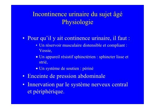 INCONTINENCE URINAIRE DU SUJET AGE - Medco 59 62