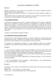 Correction de la composition du 17 mai 2010 Exercice 1 Respirer ...